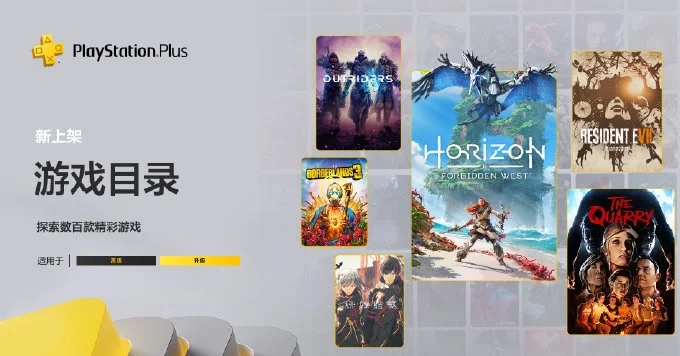 索尼公布2月PS+新增游戏阵营 《地平线：西之绝境》《生化危机7》加入